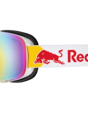 Must-Have Lyžařské brýle RED BULL SPECT BENT-05RE2, white/brown with red mirror, UNI