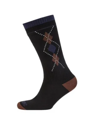 Ponožky SealSkinz Mid-Weight Mid Length unisex cerná/hnedá Akce