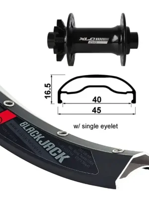 Zapletené kolo 27,5 XLC Rodi Ready 584-40 přední 32 děr Niro Vysoce Kvalitní