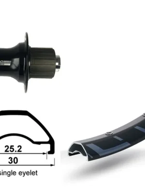 Víkendová Akce Zapletené kolo 27,5 XLC Rodi Ready 584-25 zadní 32 děr Niro