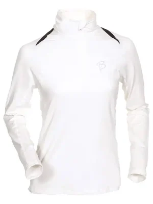 Sleva Triko BJ Function Lady 1/2 zip white