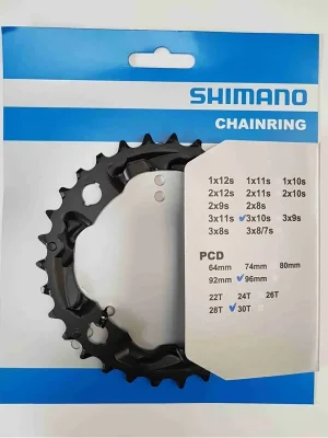 Značkový Převodník Shimano FCMT500 30z 3x10s black
