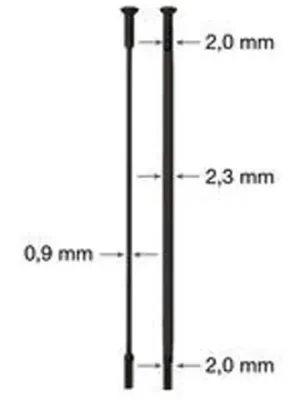 Drát nerez Sapim CX Ray 2-2,3/0,9-2mm přímý černý Akce
