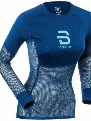 Triko BJ Airnet wool LS W modré 20/21 Víkendová Akce