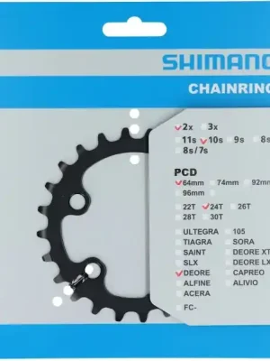 Aktuální Převodník Shimano Deore M6000 24z pro 2x10 černý