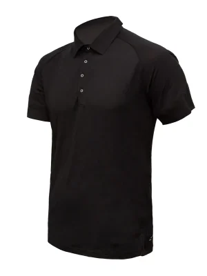 Časově Omezené Polo pánské triko kr.rukáv SENSOR MERINO ACTIVE černá