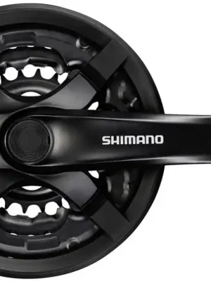 Vysoce Kvalitní Kliky 3 SHIMANO Tourney FC-TY501-L 170mm 42-34-24z, černé s krytem