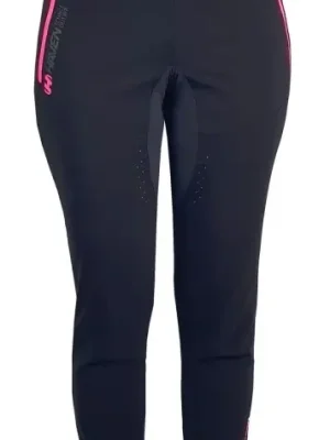 Víkendová Akce Kalhoty dlouhé unisex HAVEN NALISHA SLIMFIT černo/růžové