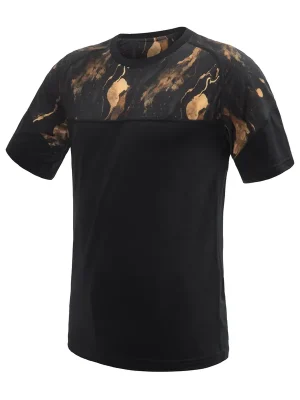 Autentický Pánské triko kr.rukáv SENSOR MERINO IMPRESS černá/cosmos