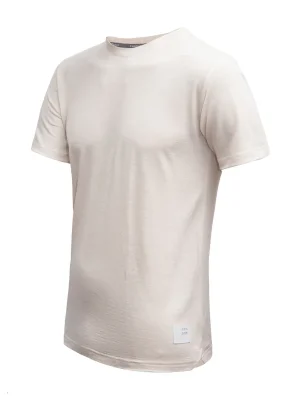 Originální Pánské triko kr.rukáv SENSOR MERINO LITE mottled beige