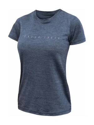 Triko Fresh Trash WOMEN'S MERINO TENCEL LOGO TEE BLUE Novinka
