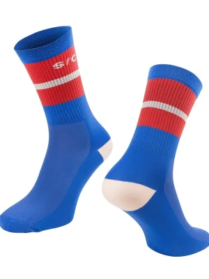 Akce Ponožky FORCE STRIPE dlouhé, modré