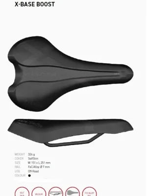 Vysoce Kvalitní Sedlo Selle Italia X-Base Boost černé