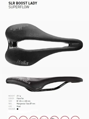 Sedlo Selle Italia SLR Boost Lady Superflow black mangan Aktuální