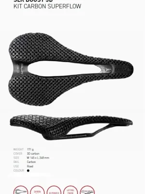 Sedlo Selle Italia SLR Boost 3D Kit Carbonio Superflow Časově Omezené