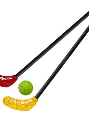 Florbalová sada 2x hůl plastová 95cm + míček Nejprodávanější