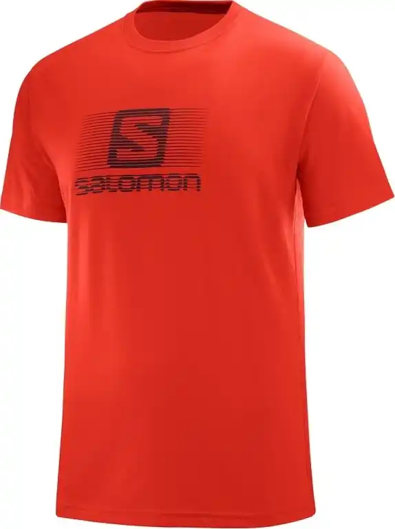 Odeslání Ihned AKCE! Triko Salomon Blend logo SS M fiery red, vel. XXL