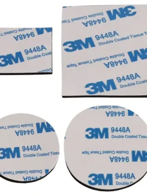 3M Fix Plates sada oboustranných nálepek 4 ks černá Vrácení Zdarma