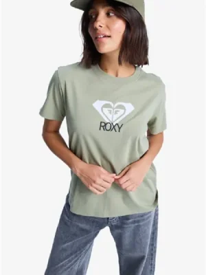 Top Prodej triko ROXY Ocean Road Art OIL GREEN