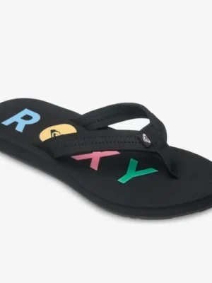 žabky ROXY Vista IV Black 1 Výprodej