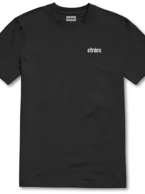 Vysoce Kvalitní triko ETNIES Ko Man BLACK/WHITE