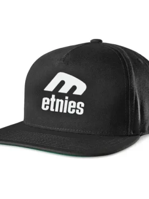 kšiltovka ETNIES Icon E Snapback BLACK/WHITE Nejprodávanější