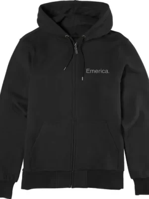 Horká Nabídka mikina EMERICA Pure Zip Hoodie BLACK