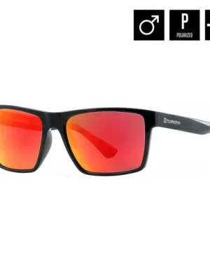 brýle HORSEFEATHERS Merlin GLOSS BLACK/MIRROR RED Časově Omezené
