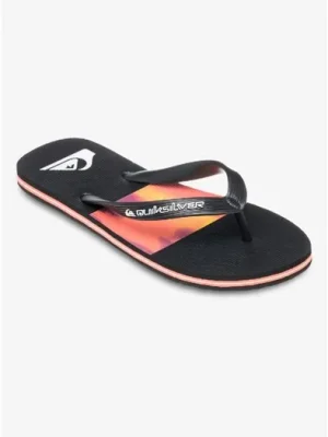 Cenově Výhodný pantofle QUIKSILVER Molokai Stripe 25 FIERY CORAL BLOOFADE
