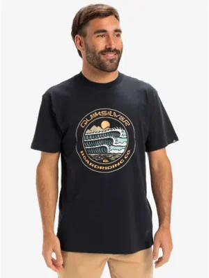 Zlevněný triko QUIKSILVER Ev Three Seas DARK NAVY