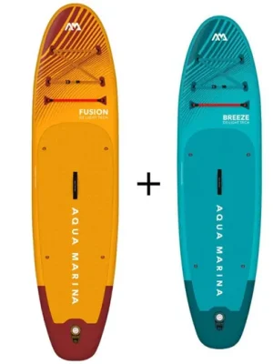 Akce Set paddleboard AQUA MARINA Breeze 9'10'' + paddleboard AQUA MARINA Fusion 10'10''
