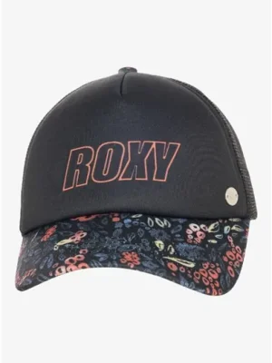 Zlevněný kšiltovka ROXY Beatiful Morning Trucker ANTHRACITE ATHLETIC HIBISCUS