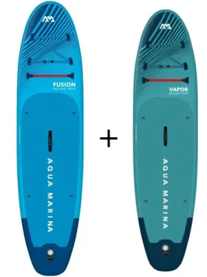 Akce Set paddleboard AQUA MARINA Vapor 10'4'' + AQUA MARINA Fusion 10'10''