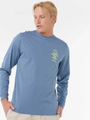 Autentický triko RIP CURL Search Icon L/S BLUEFIN