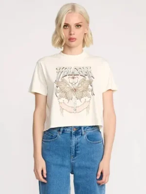 Horká Nabídka triko VOLCOM Dial Crop BONE