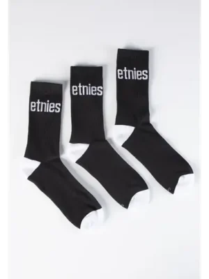 Aktuální ponožky ETNIES Direct 2 Socks (3 Pack) BLACK