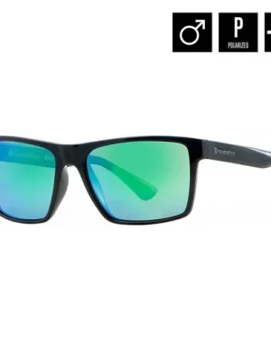 brýle HORSEFEATHERS Merlin Sunglasses GLOSS BLACK/MIRROR GREEN Akční Cena