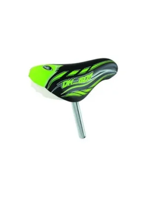Originální Sedlo dětské OK GO 12-14" se sedlovkou 22,2mm, černo/zelené