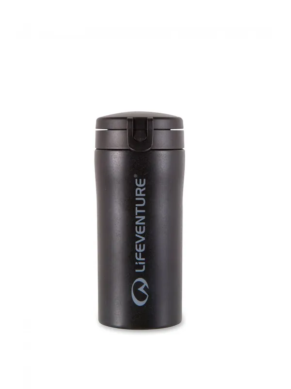 LIFEVENTURE Flip-Top Thermal Mug (Matt Black) 300 ml Přímo Od Výrobce