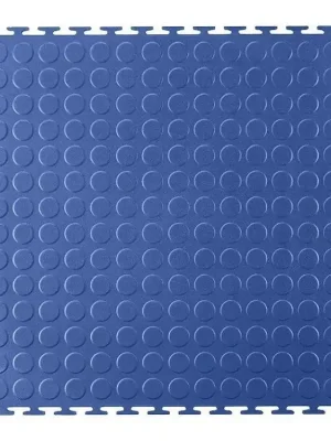 PVC podlaha do garáží, skladů, hal ,tělocvičen ECO - T LOCK - COIN - 498x498x6,5 mm Modrá POD02-MO Jen Po Omezenou Doba