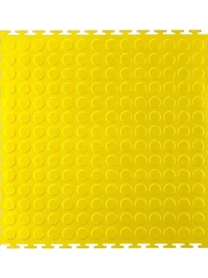 PVC podlaha do garáží, skladů, hal ,tělocvičen ECO - T LOCK - COIN - 498x498x6,5 mm Žlutá POD02-ZL Doprava Zdarma