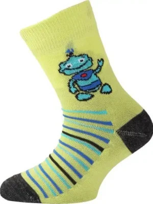 Akční Nabídka Lasting dětské merino ponožky TJB zelené Akce  + reflexní klíčenka