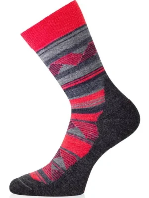 Zlevněný Lasting merino ponožky WLI červené