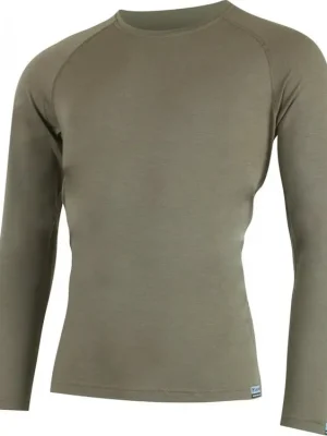 Značkový Lasting pánské merino triko ALAN hnědé