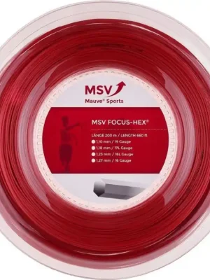 Ověřený Focus HEX tenisový výplet 200 m červená