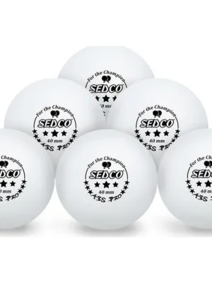Akční Nabídka Míčky na stolní tenis SEDCO for CHAMPION 3*** CELL FREE 6ks bílá 3105