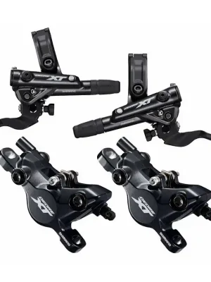 Autentický Brzda kotoučová SHIMANO XT M8100 p+z komplet bez kotoučů a adapteru, J-kit v krabičce