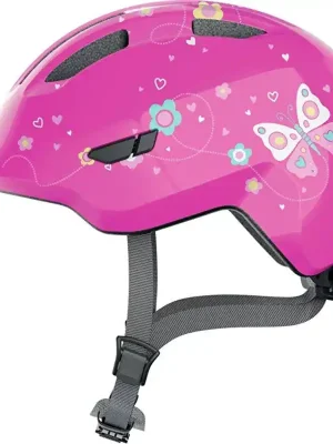 Přilba ABUS Smiley 3.0 pink butterfly M Sleva