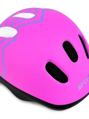 Koupit Online Spokey FUN STRAPY Dětská helma na kolo, inline, skate, 44-48 cm, tmavě růžová