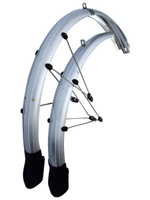 Blatníky set OLYMPIK 26" Lux se zástěrkou, 60 mm, stříbrné Nová Kolekce